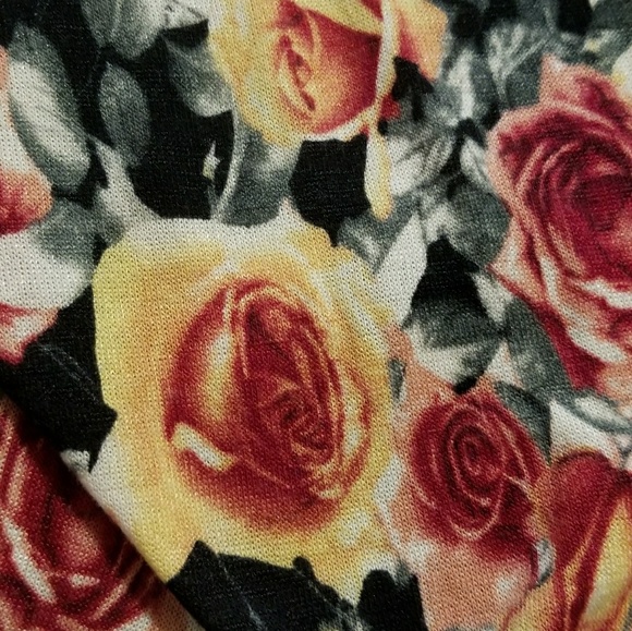 Mauve rose print kimono - Picture 2 of 3